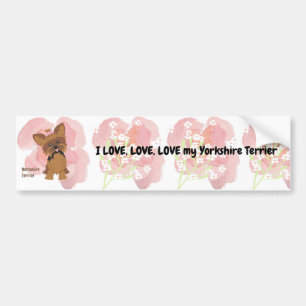 Autocollant De Voiture Sticker pare-chocs pour Yorkshire Terrier
