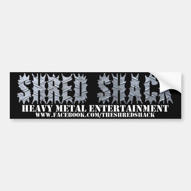 Autocollant De Voiture Sticker pare-chocs Shred Shack "Classic" (Devant)