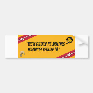 Autocollant De Voiture Sticker pare-chocs sur l'état des sciences humaine