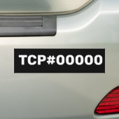 Autocollant De Voiture Sticker pare-chocs TCP# (On Car)