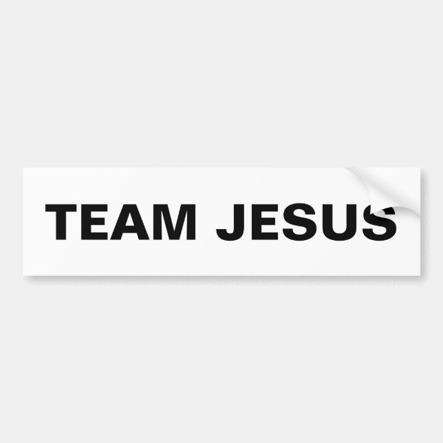 Autocollant De Voiture Sticker pare-chocs "Team Jesus" (Devant)