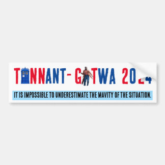 Autocollant De Voiture Sticker pare-chocs TENNANT-GATWA ELECTION 2024