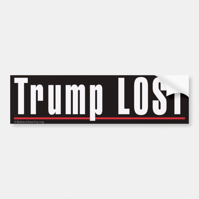 Autocollant De Voiture Sticker pare-chocs "Trump LOST" (Devant)