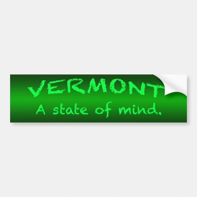 Autocollant De Voiture Sticker pare-chocs Vermont (Devant)