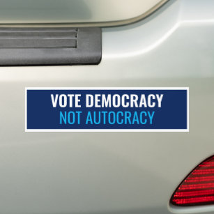 Autocollant De Voiture Sticker pare-chocs Voiture Démocratie Vote