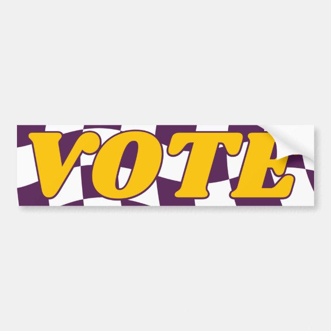 Autocollant De Voiture Sticker pare-chocs VOTE (Devant)