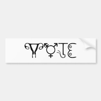 Autocollant De Voiture Sticker pare-chocs VOTE