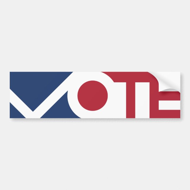 Autocollant De Voiture Sticker pare-chocs VOTE (Devant)