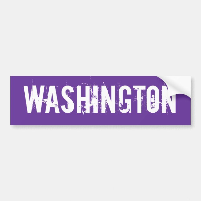 Autocollant De Voiture Sticker pare-chocs Washington (Devant)