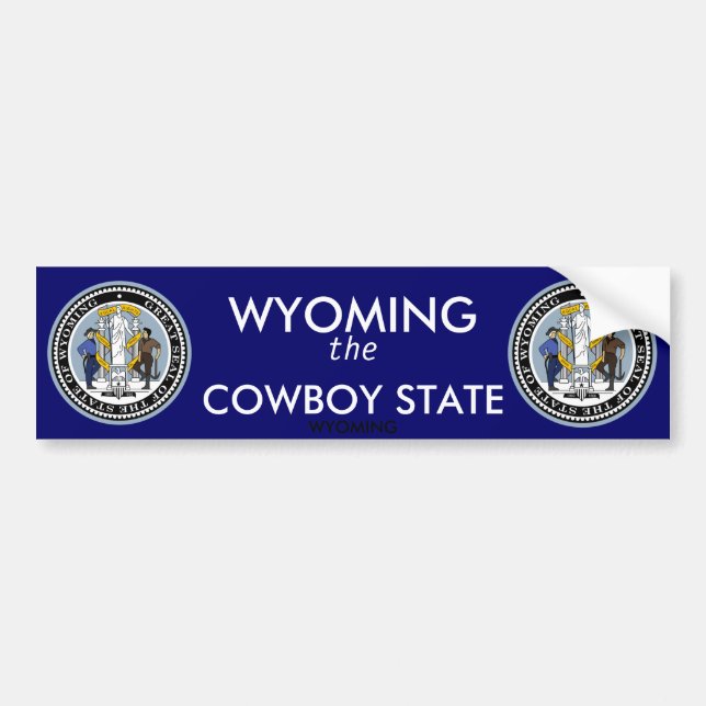 Autocollant De Voiture Sticker pare-chocs Wyoming (Devant)