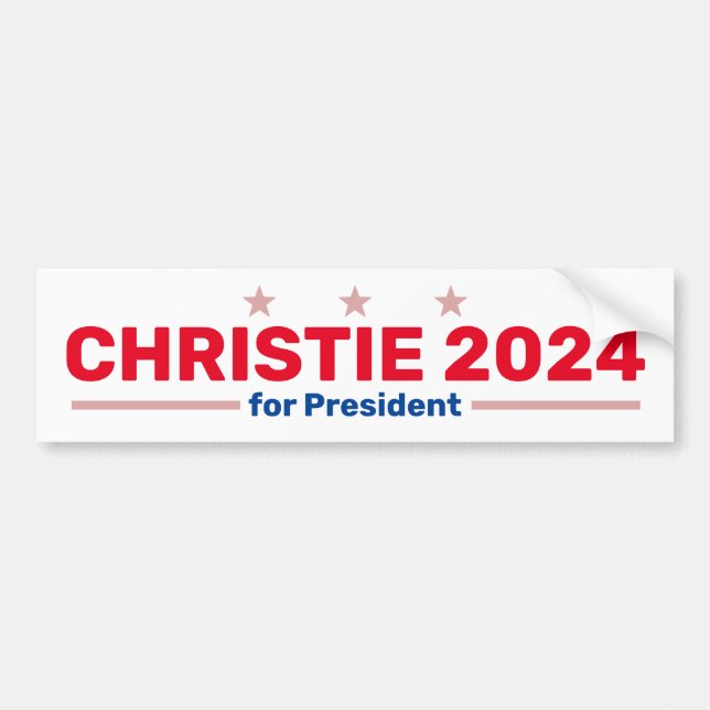 Autocollant De Voiture sticker pour pare-chocs Christie 2024 (Devant)