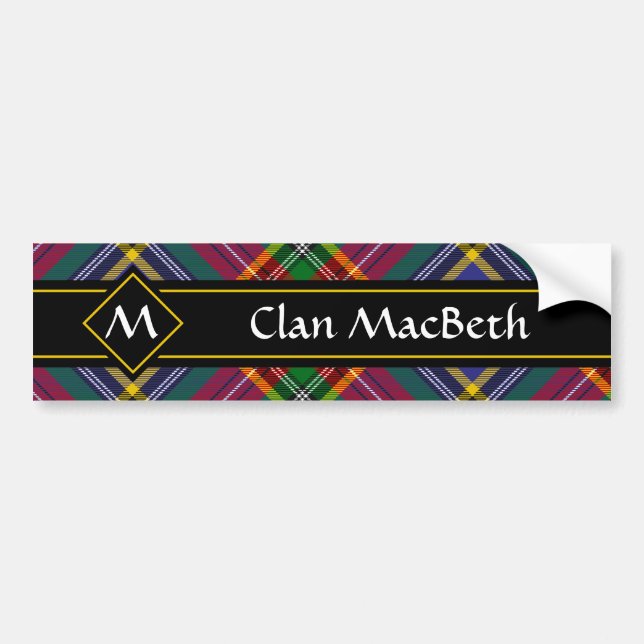 Autocollant De Voiture Sticker pour pare-chocs Clan MacBeth (Devant)