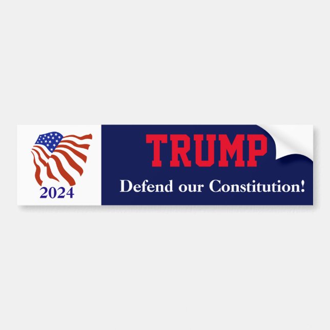 Autocollant De Voiture Sticker pour pare-chocs de la Constitution Trump (Devant)