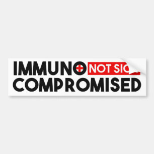 Autocollant De Voiture Sticker pour pare-chocs non malade immunocompromis