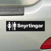 Autocollant De Voiture Sticker pour pare-chocs Snyrtingar (On Car)