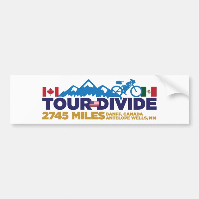 Autocollant De Voiture Sticker pour pare-chocs Tour Divide (Devant)