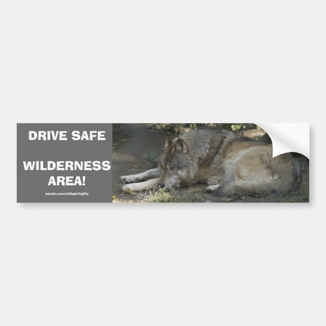 Autocollant De Voiture Sticker pour pare-chocs WILDLIFE GRAS DRIVE (Devant)