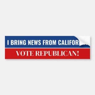 Autocollant De Voiture Sticker républicain pour pare-chocs en Californie