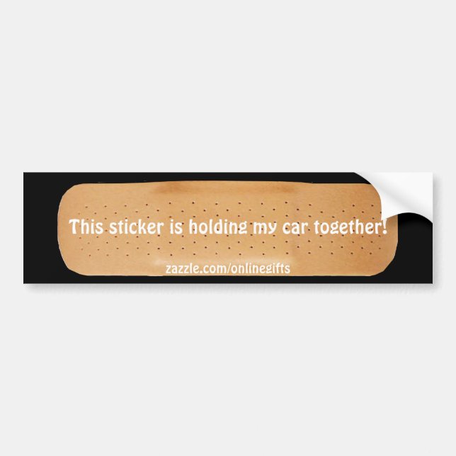 Autocollant De Voiture Sticker voiture Bandaid drôle (Devant)