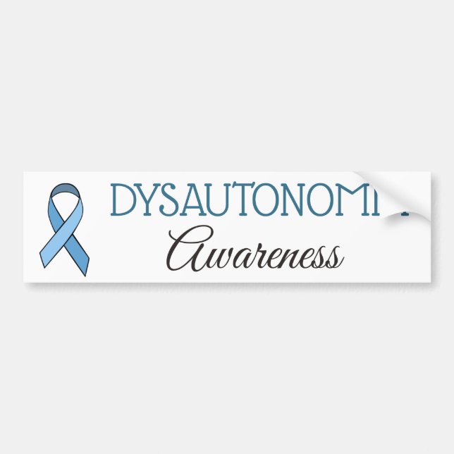 Autocollant De Voiture Sticleur pare-chocs Dysautonomia Awareness (Devant)