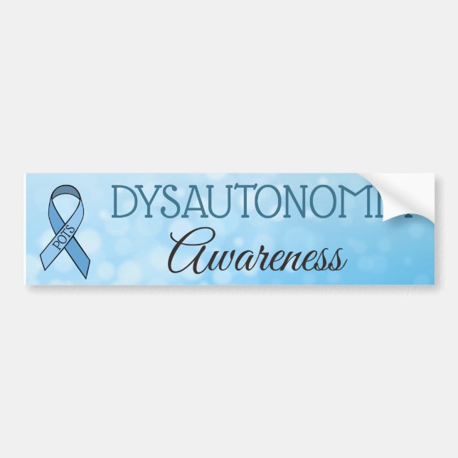 Autocollant De Voiture Sticleur pare-chocs Dysautonomia POTS Awareness (Devant)