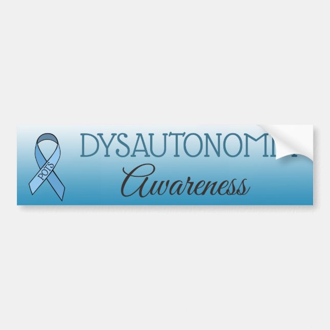 Autocollant De Voiture Sticleur pare-chocs Dysautonomia POTS Awareness (Devant)