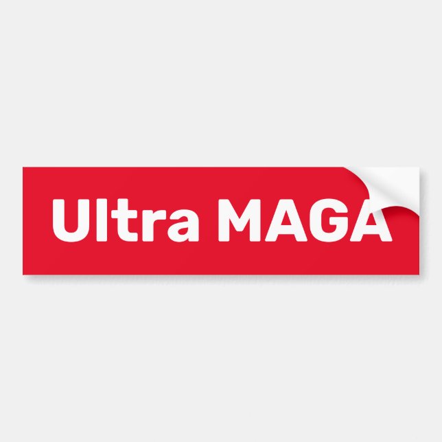 Autocollant De Voiture Sticleur pare-chocs Ultra MAGA (Devant)