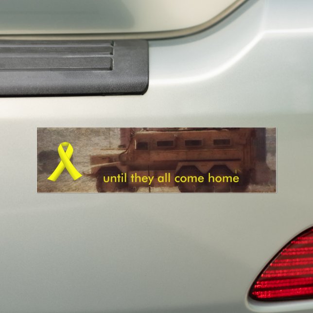 Autocollant De Voiture Sticule pare-chocs à ruban jaune et MRAP (En voiture)