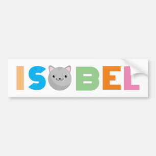 Autocollant De Voiture Sticule pare-chocs Isobel Gray ou Ginger Cat