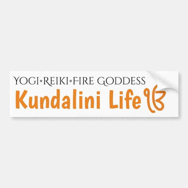 Autocollant De Voiture Sticule pare-chocs Kundalini Reiki (Devant)