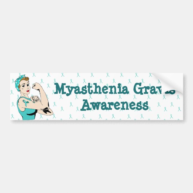 Autocollant De Voiture Sticule pare-chocs Myasthenia Gravis Awareness (Devant)