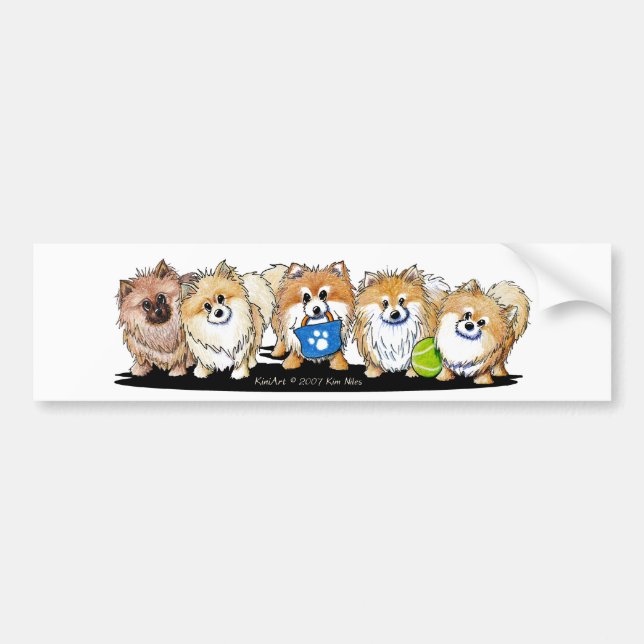 Autocollant De Voiture Sticule pare-chocs POM Parade (Devant)