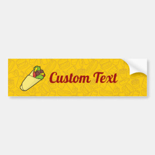 Autocollant De Voiture Sticule pare-chocs pour sandwich Tortilla