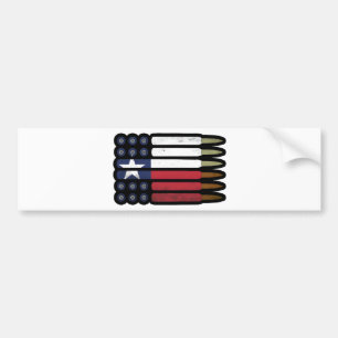 Autocollant De Voiture Sticule pare-chocs Texas Bullet Ammo Texan State