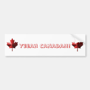 Autocollant De Voiture Sticule pare-chocs Yeeah Canada, drapeau canadien