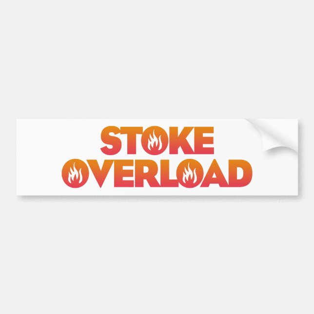 Autocollant De Voiture Stoke Overload Flames (Devant)