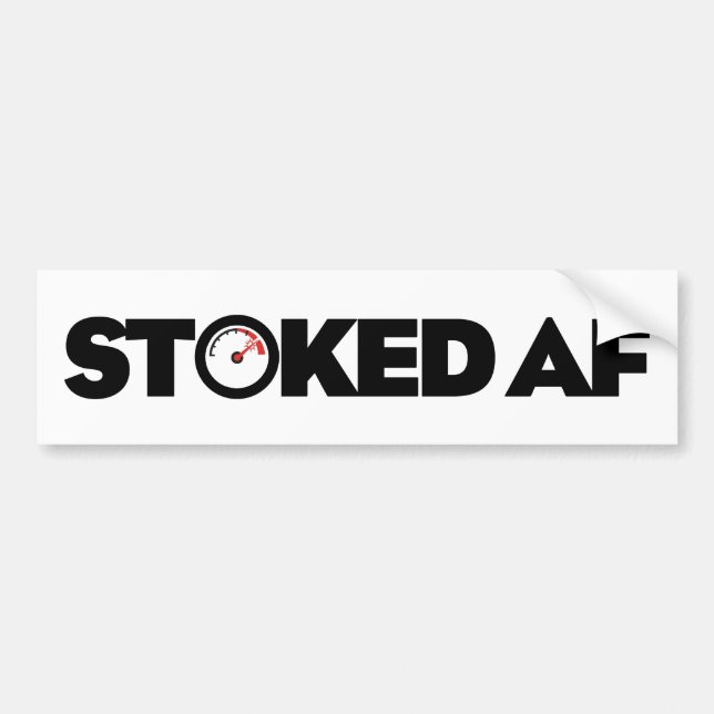 Autocollant De Voiture Stoked AF (Devant)