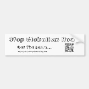 Autocollant De Voiture Stop Globalism Now - Bumper Sticker