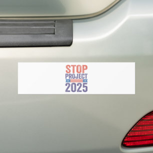 Autocollant De Voiture Stop Project 2025 Trump American Patroitic
