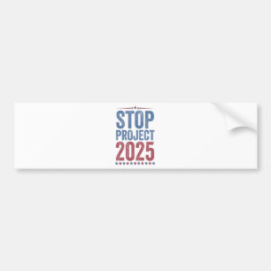 Autocollant De Voiture Stop Project 2025 Trump Harris American Patroitic