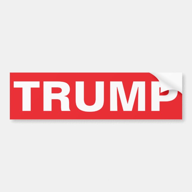 AUTOCOLLANT DE VOITURE STOP TRUMP (Devant)