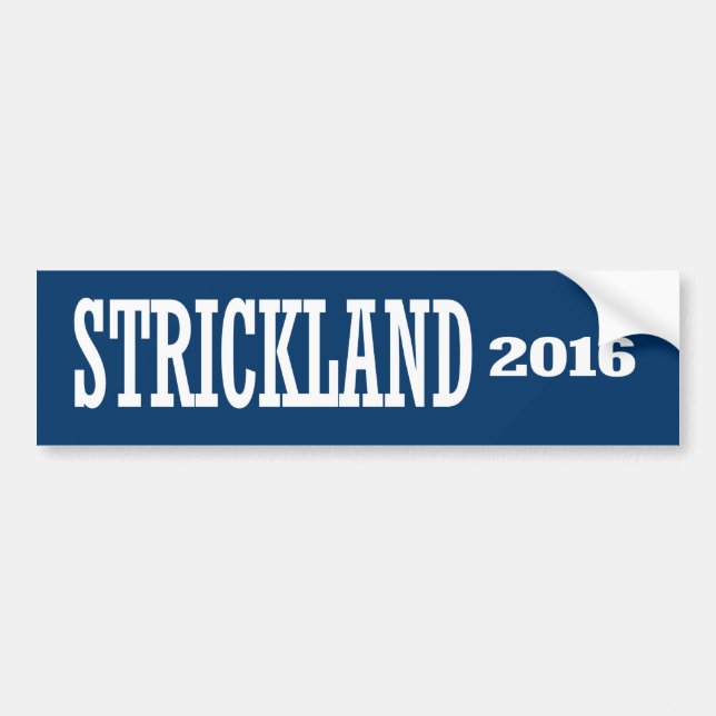 Autocollant De Voiture Strickland - Ted Strickland 2016 (Devant)