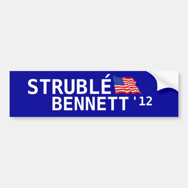 Autocollant De Voiture Strublé pour le président (Devant)