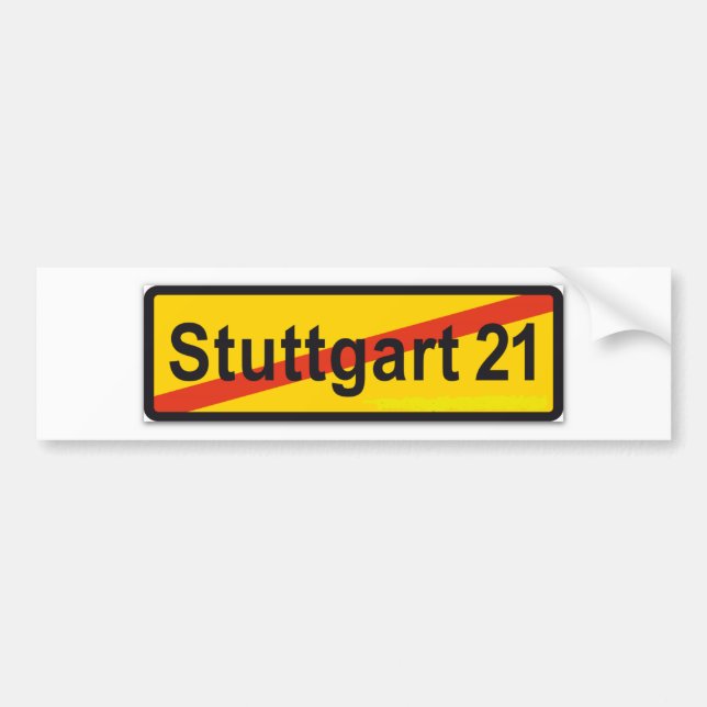 Autocollant De Voiture Stuttgart 21 (Devant)