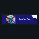 AUTOCOLLANT DE VOITURE STYLIZED FLOWER/ RED PINK GREEN BLUE FLORAL<br><div class="desc">Elegant , artistic vibrant flowers in pink, red, blue, green colors suitable for any special occasion.Whimsical, modern design, easily customizable with your text and initials for wedding ceremony, nuptial announcement, sweet 16 , thank you, gatherings, school graduations, Bat Mitzvah, romantic engagement showers, christmas, holiday , office , family reunions ,...</div>