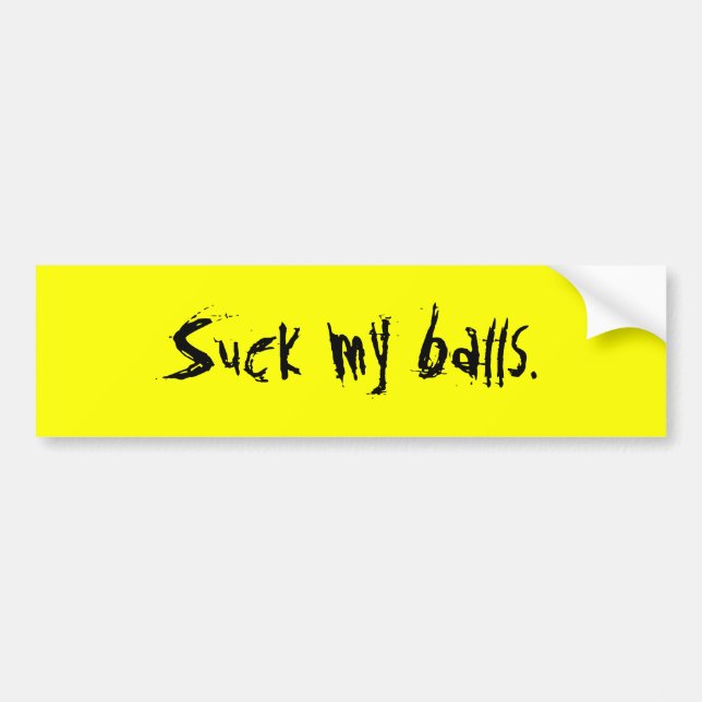Autocollant De Voiture Sucez mes boules (Devant)