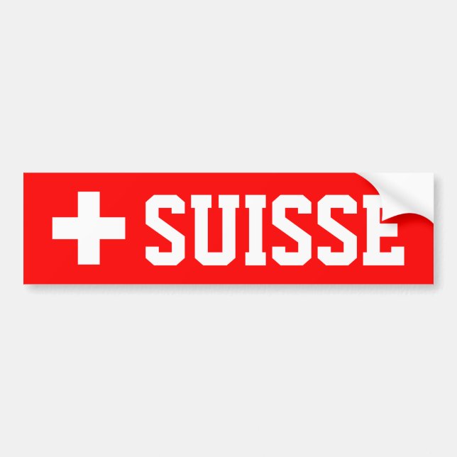 Autocollant De Voiture Suisse (Devant)
