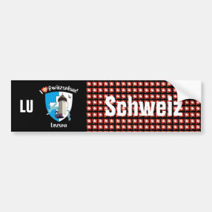 Autocollant De Voiture Suisse Svizzera Suisse Lucerne
