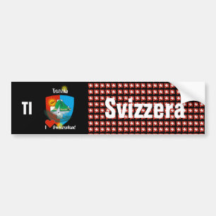 Autocollant De Voiture Suisse Svizzera Suisse Tessin