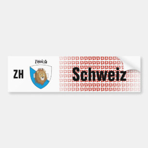 Autocollant De Voiture Suisse Svizzera Suisse Zurich